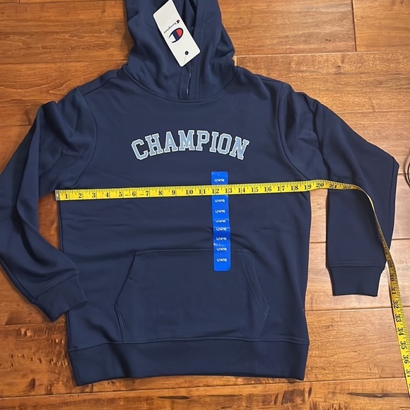 NWT Champion hoodie navy color Size L - Picture 3 of 9